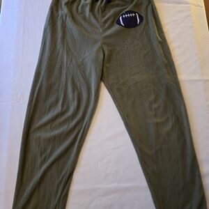 Kids Olive Green Football Lounge Pants